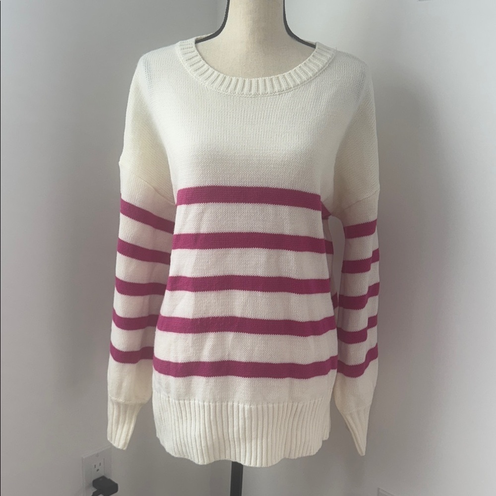 Better Be Striped Crew Neck Sweater. Sz M/L - Picture 2 of 11